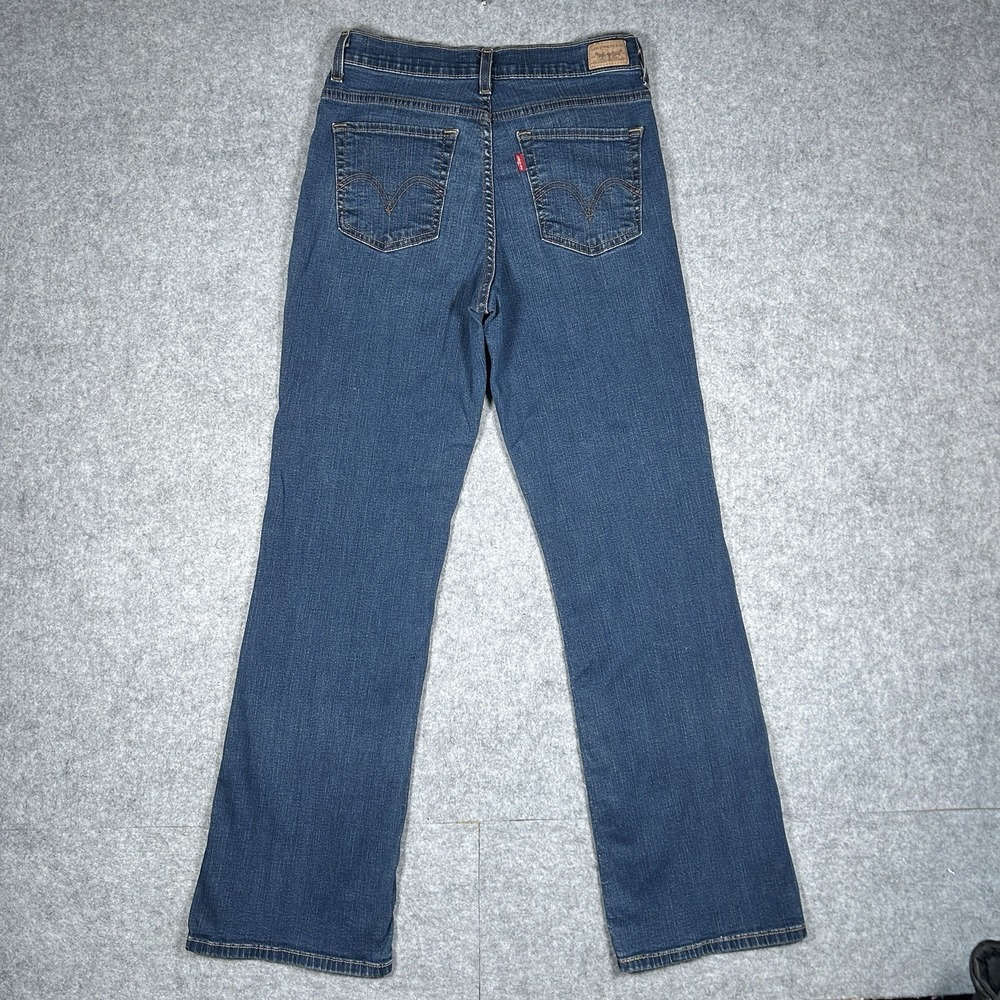 Levis 512 Denim Jeans Women's Size 27.5x31 Blue Perfectly Slimming Bootcut